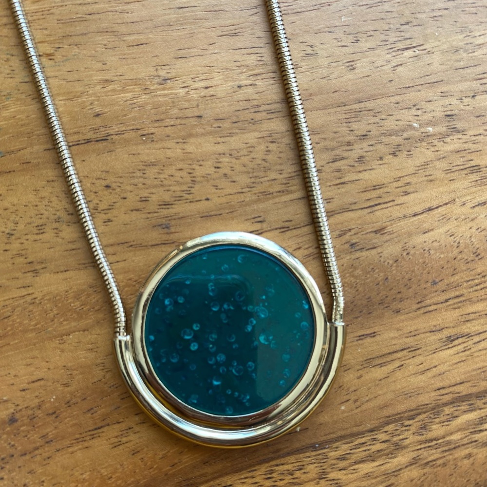 H by Halston 36" Round Pendant Necklace with Snake Chain